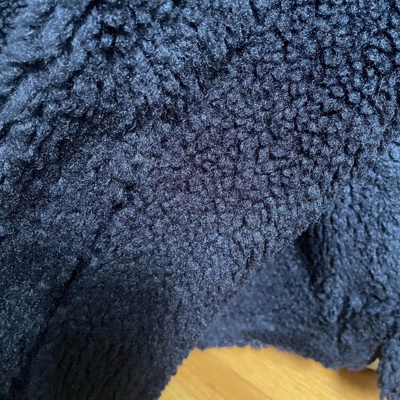 Uniqlo NWT Teddy Fleece Navy zip-up Jacket - Picture 11 of 13